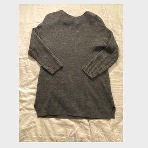 J. Crew Gray Oversized Sweater (Peekaboo Back)